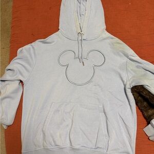 H&M Light blue Hoodie (stained/used)